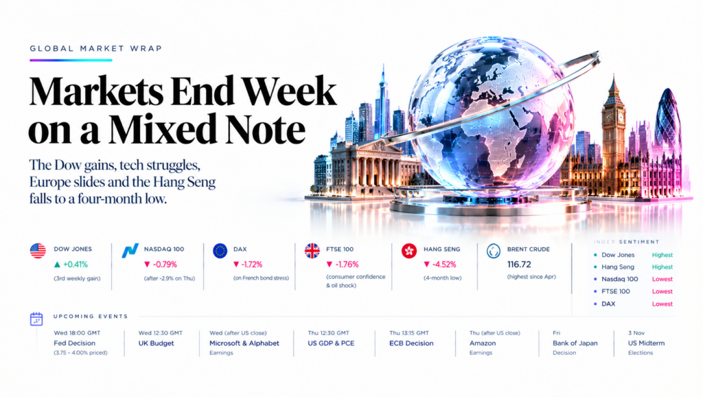 Global Markets End on a Mixed Note