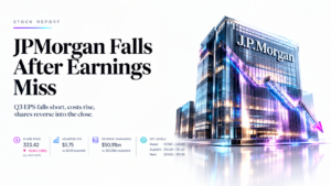 JPMorgan Earnings Miss Market Slide